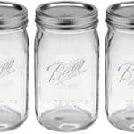 Ball Mason Jar-32 oz. Clear Glass Ball Wide Mouth - Set of 3