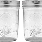 Ball Regular Mouth Mason Jars with Lids & Bands, Half Pint, 8-oz (2-Pack)