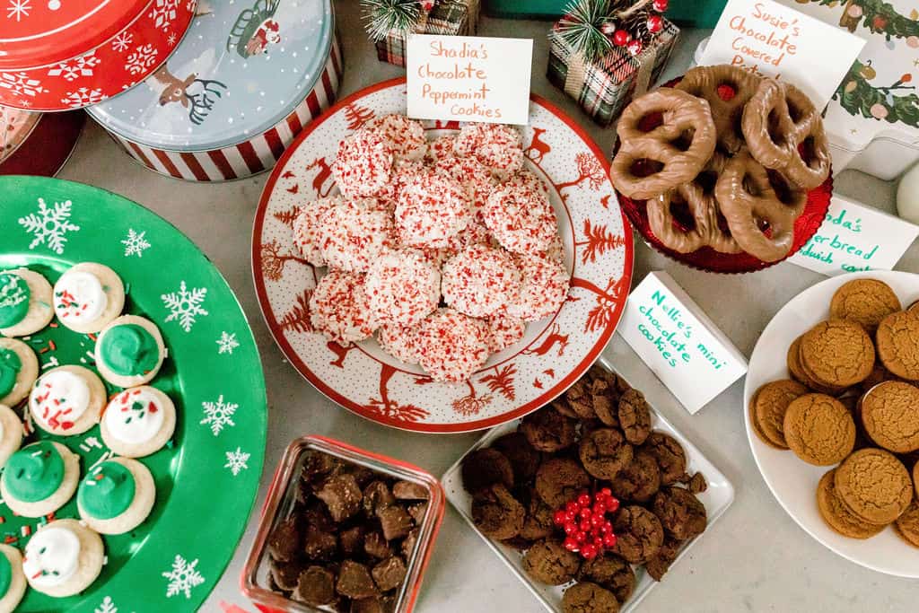 Cookies displayed for cookie exchange party