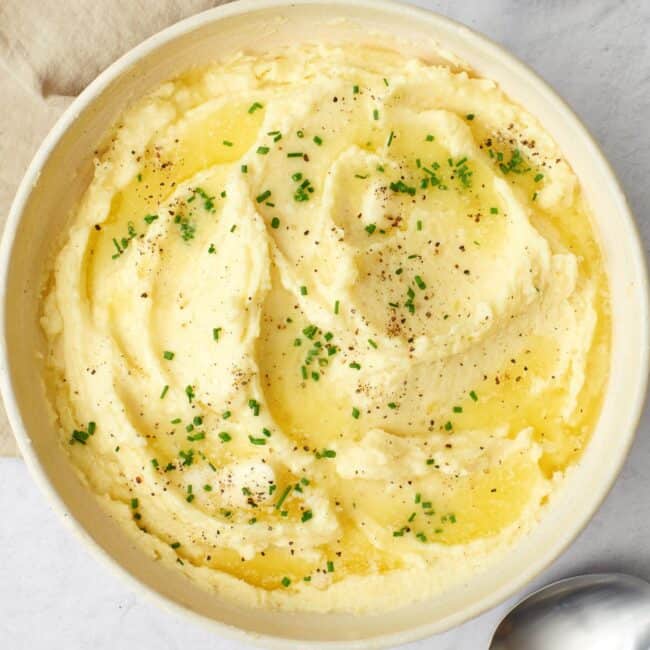 Greek yogurt mashed potatoes.