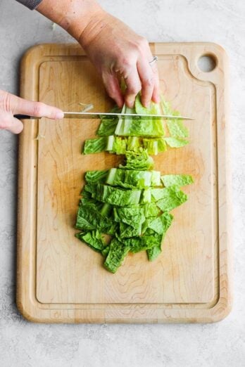 How to cut romaine lettuce