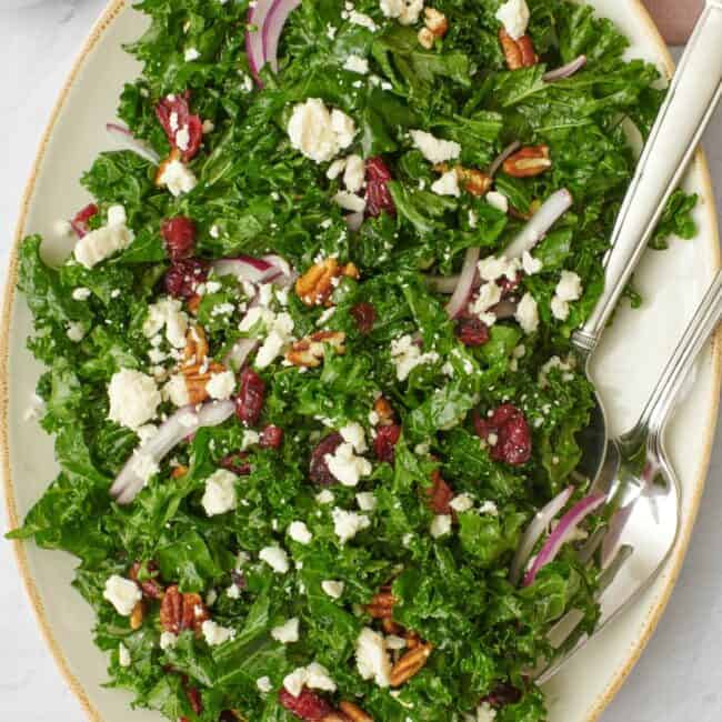 Massaged kale salad.