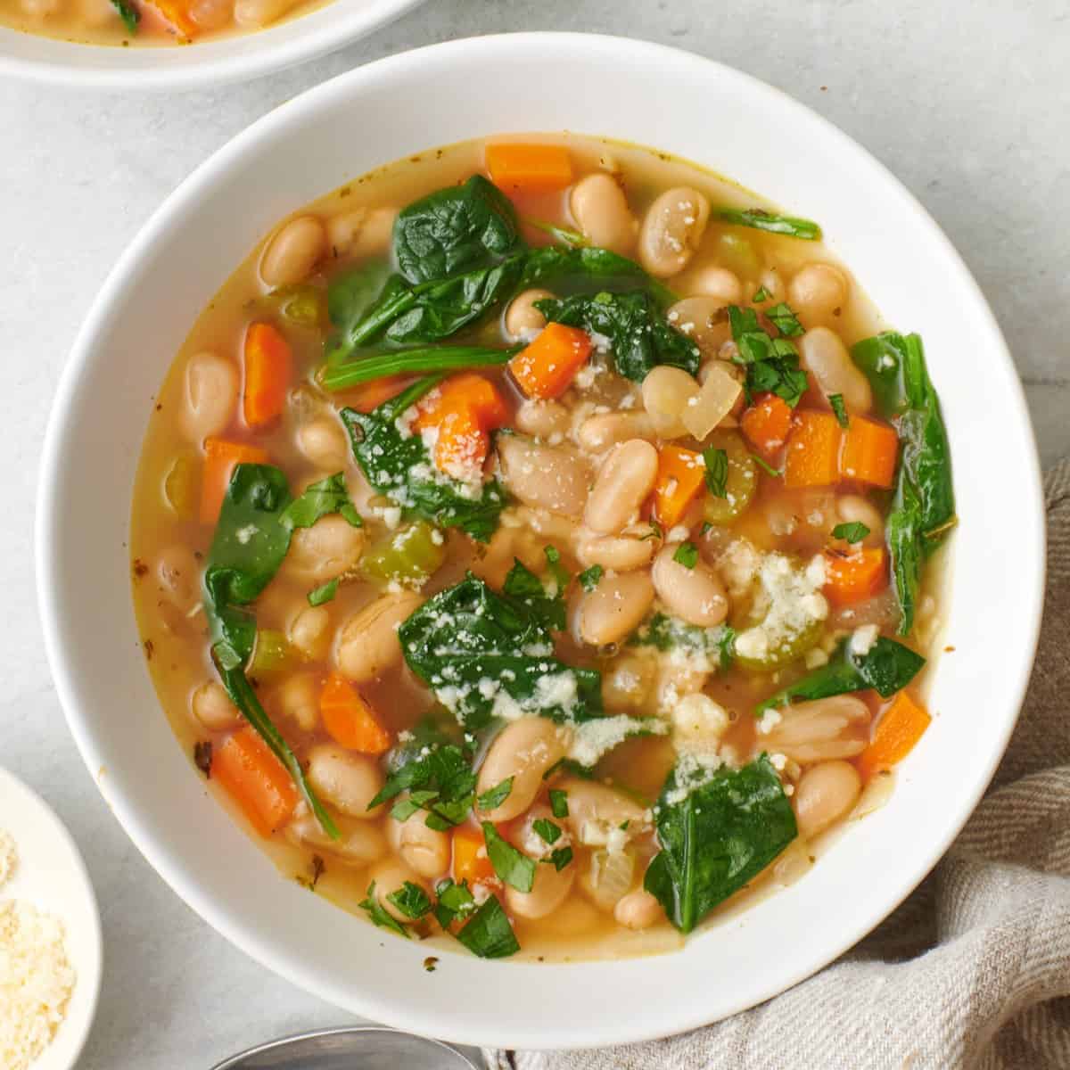 Mediterranean white bean soup.