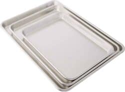 Nordic Ware 3 Piece Baker's Set, Baking Dish Sheet Pan Aluminum