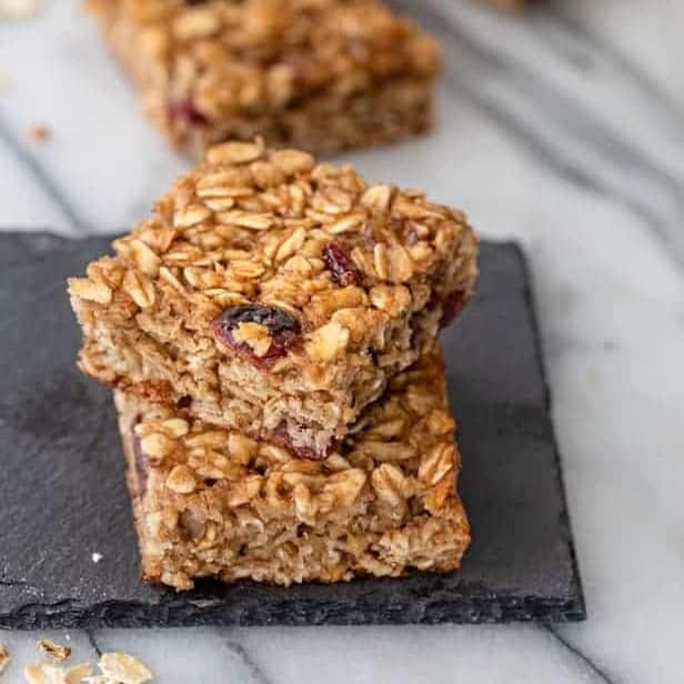 Breakfast oatmeal bars.