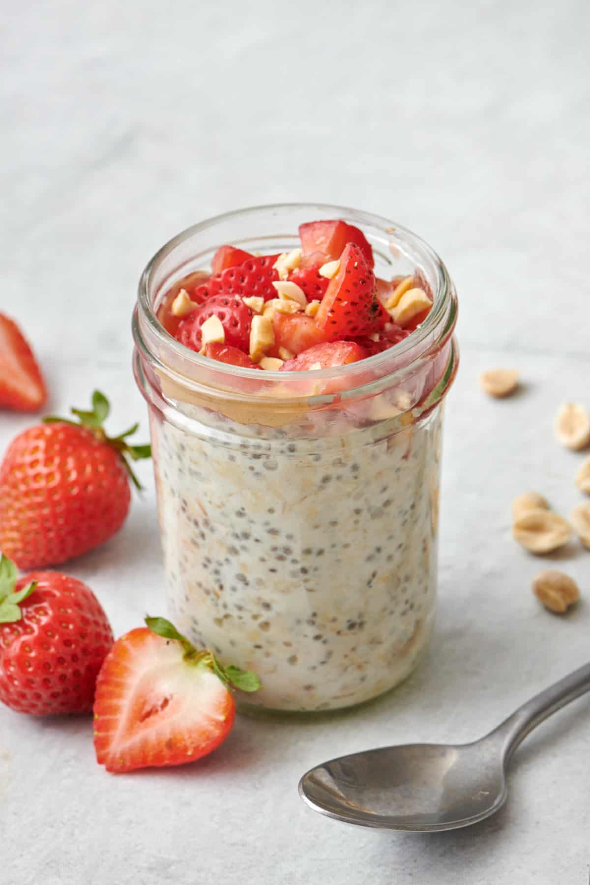 Peanut Butter & Jelly Overnight Oats