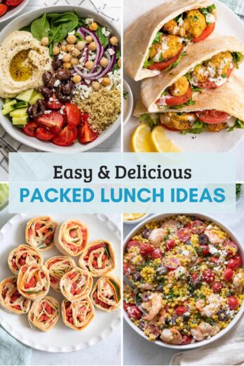 Easy and delicious packed lunch ideas.